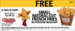 Carlâs Jr.Â®: Free Natural Small Cut Fries