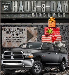 Ram Haul a Day Giveaway Instant Win Game Ram Haul a Day Giveaway Instant Win Game