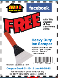 FREE Heavy Duty Ice Scraper at Valu Home Centers FREE Heavy Duty Ice Scraper at Valu Home Centers