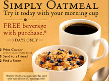 Peets Coffee Simply Oatmeal Coupon Peets Coffee: FREE Beverage with Simply Oatmeal Purchase Coupon 