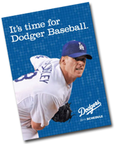 LA Dodgers pocket schedule FREE Los Angeles Dodgers 2012 Pocket Schedules