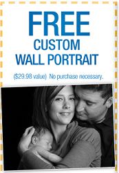 Custon Wall Portrait FREE Custom Wall Portrait at PictureMe Studios in Walmart