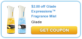 $2.00 off Glade Expressions™ Fragrance Mist