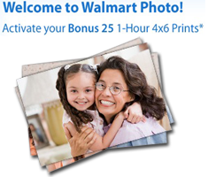 Walmart Photo FREE 25 1 Hour 4X6 Prints at Walmart