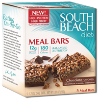 South Beach Diet Meal Bars $1 off One Box of South Beach Diet Meal Bars Coupon