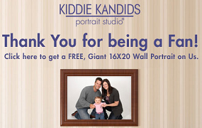 Kiddie Kandids Facebook Freebie Kiddie Kandids: FREE 16x20 and 10x13 Wall Portraits