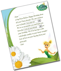 Tink Letter FREE Tink Pixie Perfect Printable Fairy Letter