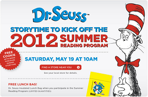 BAM Promo FREE Dr Seuss Insulated Lunch Bag at Books A Million on May 19th