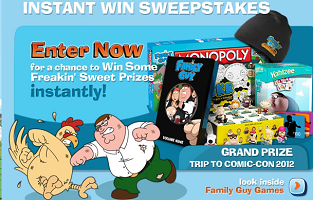 Family Guy Online Sweepstakes Family Guy Online Sweepstakes and Instant Win Game