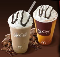 McCafe Mocha  McDonalds: BOGO FREE McCafe Chiller, Frappe, Smoothie or Lemonade Coupon