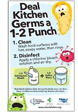 Deal Kitchen Germs a 1 2 Punch Magnet FREE Deal Kitchen Germs a 1 2 Punch Refrigerator Magnet