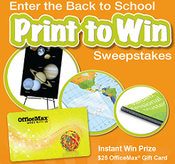 Office Max Back To School Office Max Back To School Sweepstakes and Instant Win Game