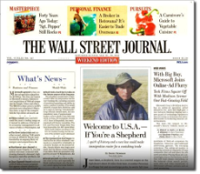 WSJ1 FREE The Wall Street Journal 39 Week Subscription