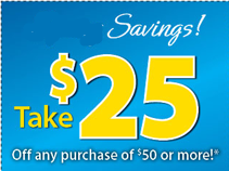 Goodyear Goodyear: $25 off $50 Purchase Coupon
