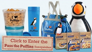 Barbaras Bakery FREE Barbaras Bakery Pass the Puffins Sweepstakes (500 Winners)