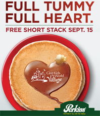 Perkins FREE Short Stack FREE Short Stack of Pancakes at Perkins on September 15th