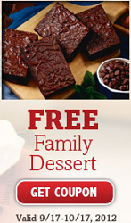 Boston Market Boston Market: FREE Family Dessert w/ Family Meal Purchase Coupon