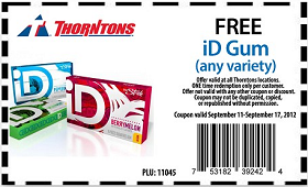 FREE Pack of ID Gum at Thorntons FREE Pack of ID Gum at Thorntons