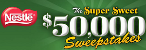 Nestle Super Sweet Nestle Super Sweet $50,000 Sweepstakes & Instant Win Game