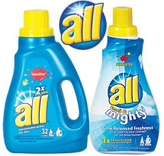 All Laundy Detergent1 $3/2 ALL Laundry Detergent Coupon