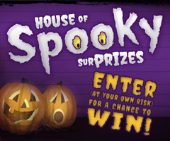 House Of Spooky House of Spooky Surprizes Insatnt Win Game and Sweepstakes (531 Winners)