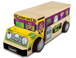 Ghoul Bus FREE Ghoul Bus Build and Grow Clinic For Kids at Lowes on 10/13