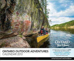 2013 Ontario Outdoor Adventures Calendar FREE 2013 Ontario Outdoor Adventures Calendar