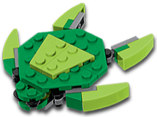 LEGO Sea Turtle FREE LEGO Sea Turtle Mini Model Build at LEGO Stores on 3/5
