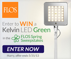 Flos Sweep FREE Kelvin LED Green Lamp Giveaway Sweepstakes