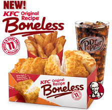 2 Piece Boneless Combo KFC: BOGO FREE 2 Piece Boneless Combo Coupon 