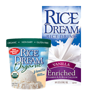Rice Dream Non Dairy Beverage and Ice Cream1 $1 off Rice Dream Non Dairy Beverage or Frozen Dessert Coupon