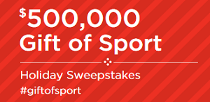 SA Sweeps Sports Authority Gift of Sport Holiday Sweepstakes
