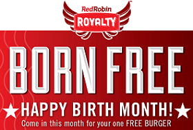 Red Robin Birthday FREE Burger During Your Birthday Month at Red Robin