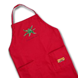 Red gold apron