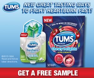 14836 TUMS banner 300x250 FREE Tums Chewy Delights Antacid Sample