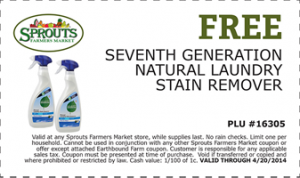Seventh Generation at Sprouts 300x178 FREE Seventh Generation Laundry Stain Remover Spray at Sprouts