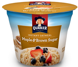 Quaker Instant Oatmeal Cup FREE Quaker Instant Oatmeal Cup