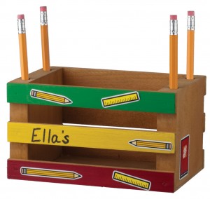 Free Mini-Crate Pencil Holder at Home Depot