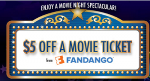 Fandango Movie Ticket 300x163 FREE $5.00 off Fandango Movie Ticket