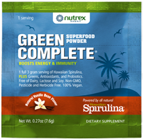 Nutrex Green Complete FREE Nutrex Green Complete Dietary Supplement Sample