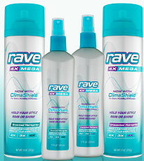 Rave Hairspray FREE Bottle of Rave Hairspray on 10/20 at 3PM EST