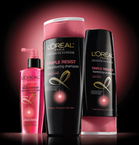 LOreal Paris Triple Resist FREE LOreal Paris Advanced Shampoo and Conditioner Samples (NEW OFFER)