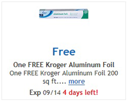 FREE Kroger Aluminum Foil at Ralphs