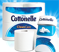 Cottonelle toilet paper and wipes