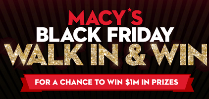 Macys Black Friday Walk In and Win Instant Win Game