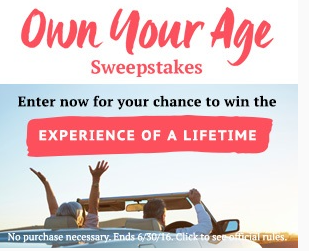 AARP Own Your Own Age Sweepstakes