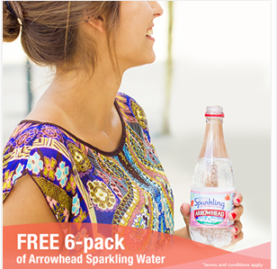FREE 6 Pack of Arrowhead Sparkling Water
